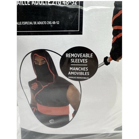 Ninja Assassin Warrior Man Suit Yourself Fancy Dress Up Halloween Adult Costume - Picture 2 of 6